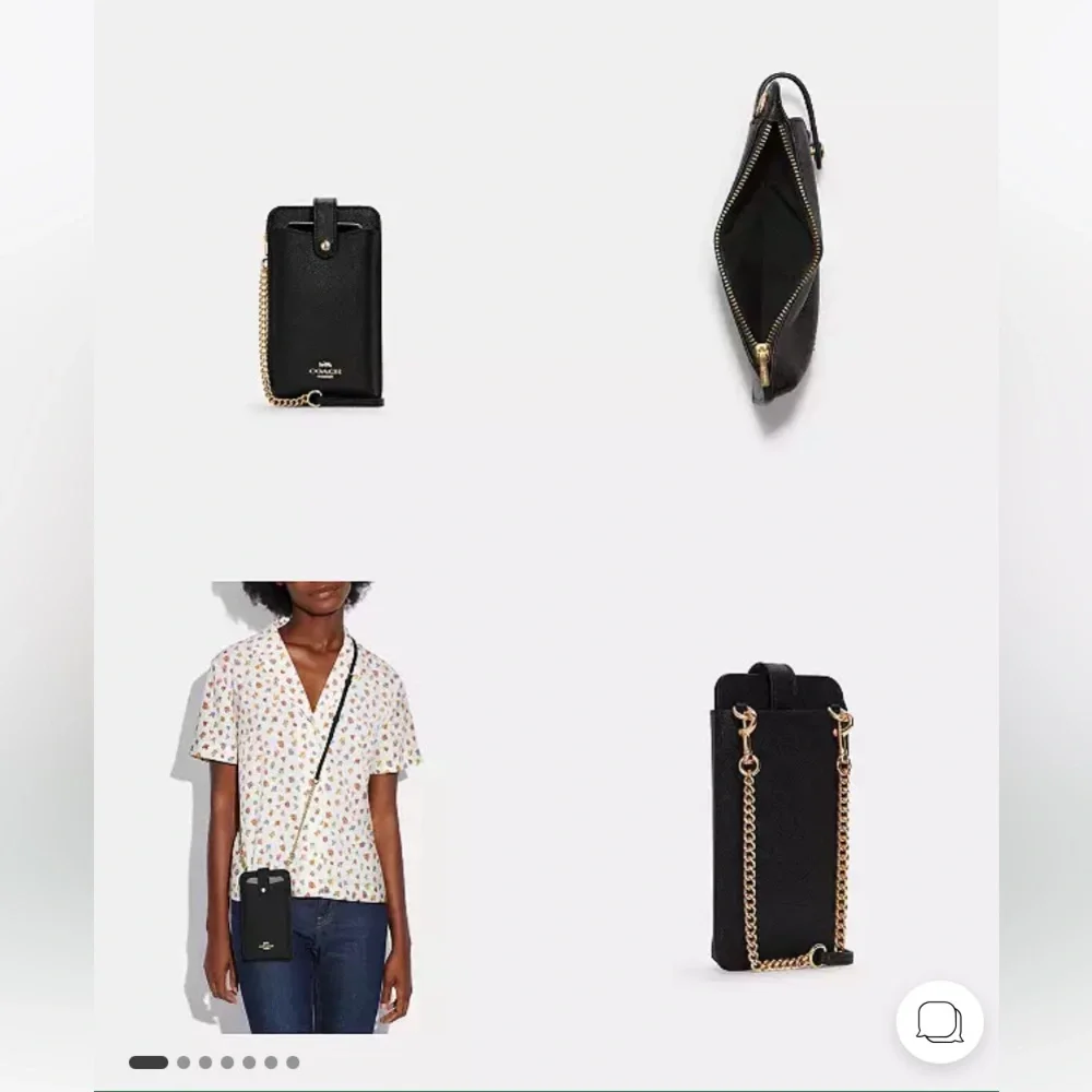 Coach Crossbody Black Phone Case - Picture 9 of 12